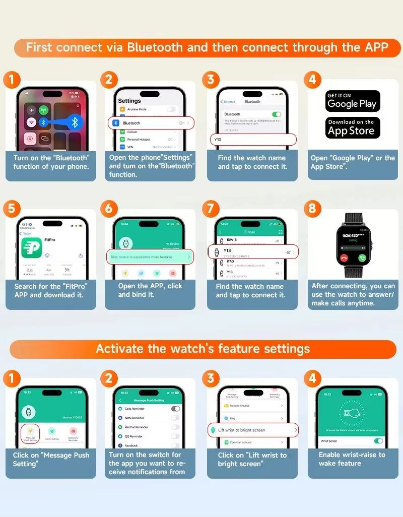 Smart Watch for Men Women GPS Sport Fitness Watches Gift Full Touch Screen Bluetooth Calls Digital Smartwatch Wristwatch Watches