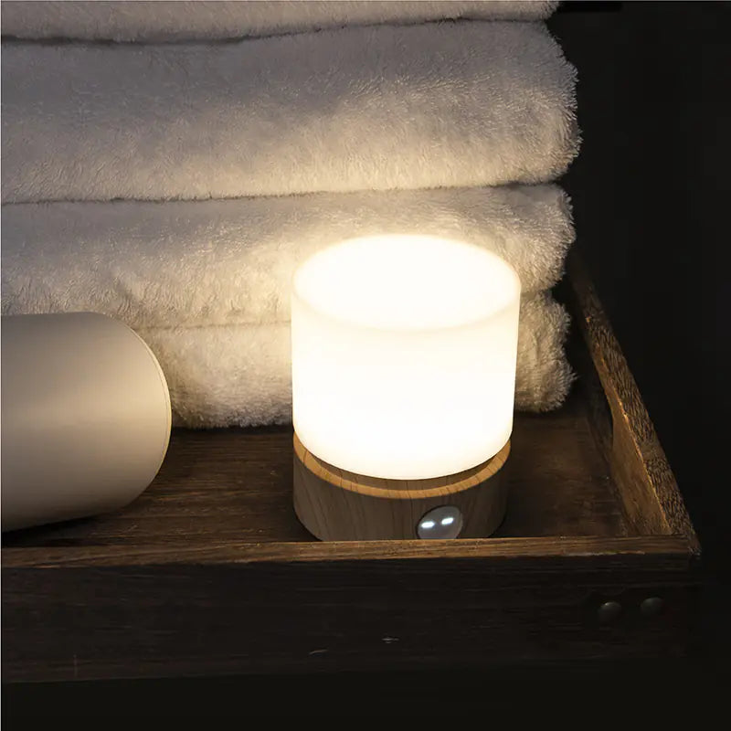 Rechargeable HBK LED Cylinder Night Light with Touch Control