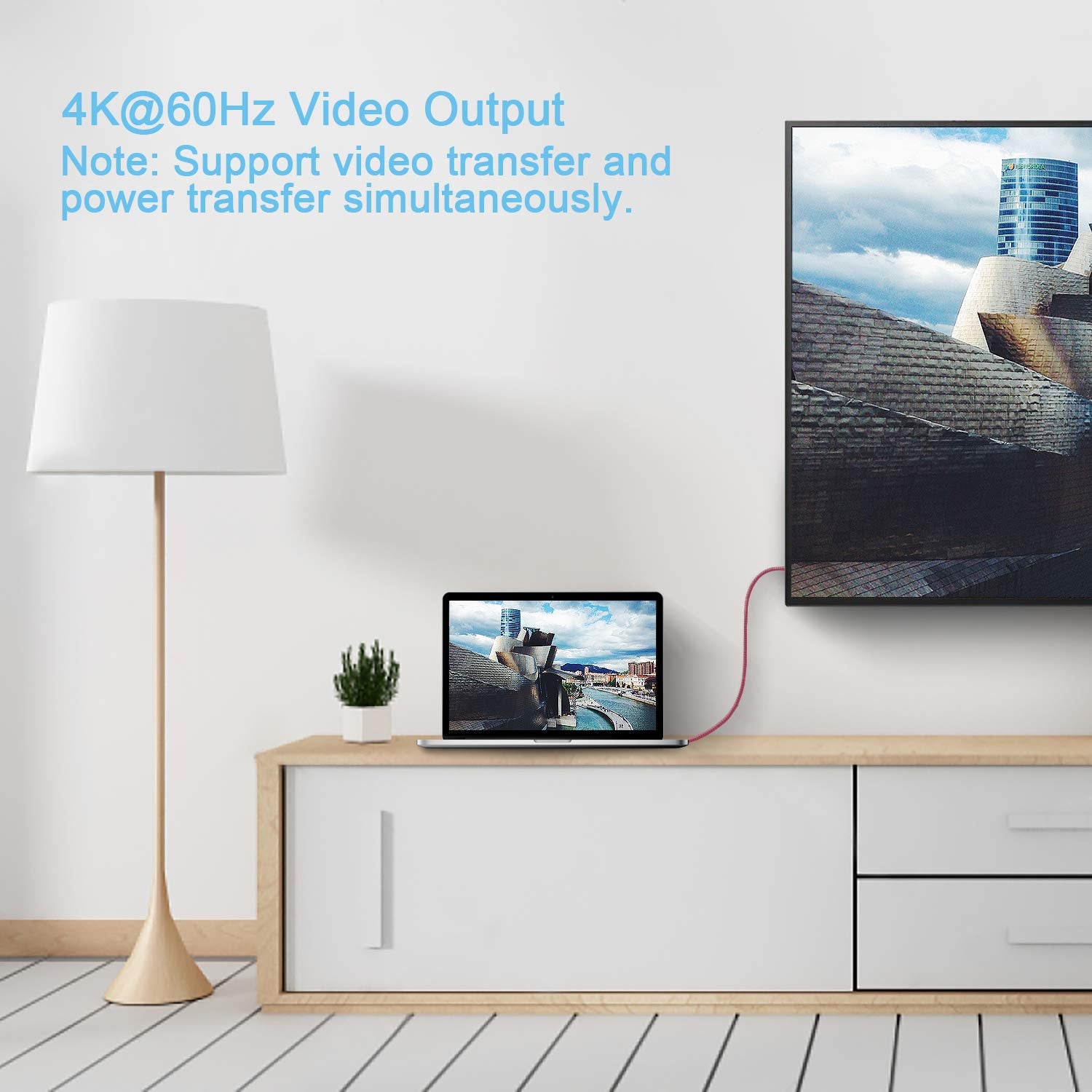 USB C to USB C Cable 1.6Ft, 100W Fast Charge, 10Gbps USB 3.1 Gen 2 Type C Cord 5A Power Delivery with E-Marker Chip Compatible for Macbook, Matembook,I-Pad Air,Galaxy S21,Ssd,Pixel 5/4/Xl,Red