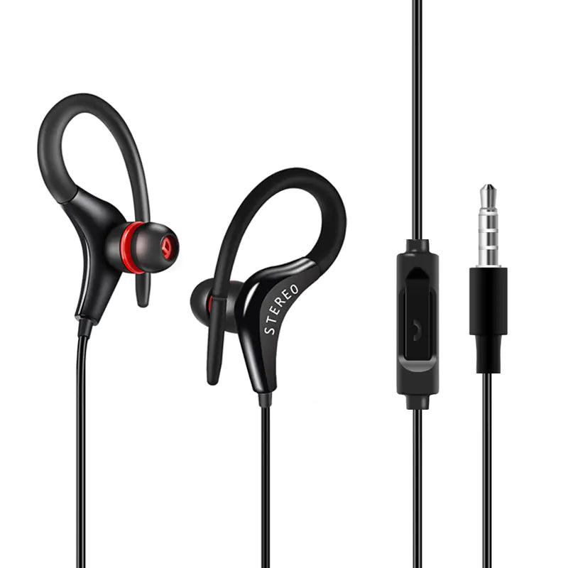 Universal In-Ear Sports Headphones with Microphone