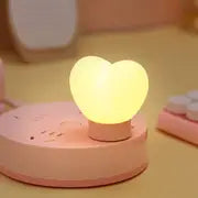 Heart Shaped USB LED Night Light for Reading and Bedside