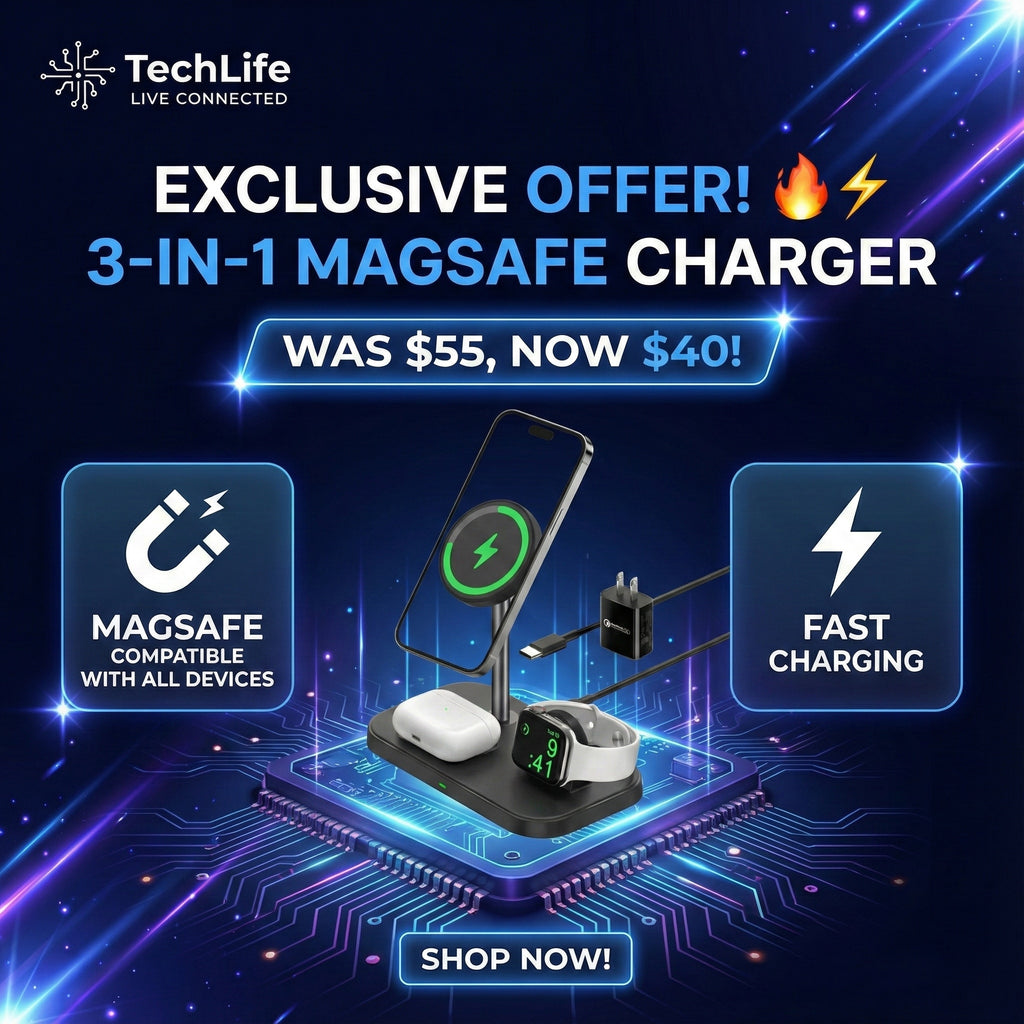 3 in 1 Charging Station for Iphone Pro Max Magsafe steel stand