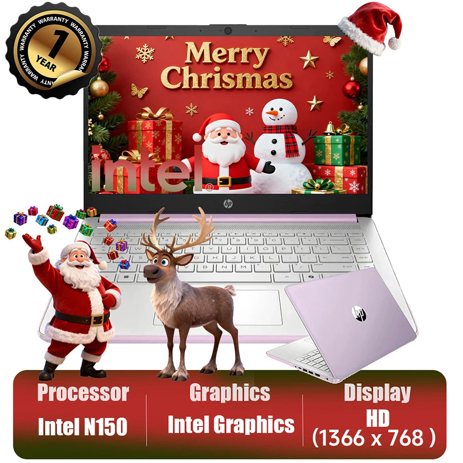 HP 14" HD Business Laptop,Intel Processor N150,Up to 16GB RAM