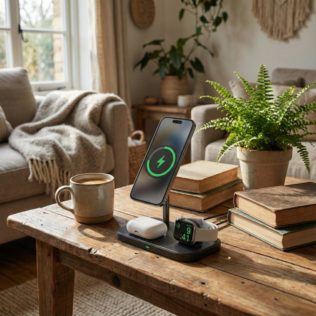 3 in 1 Charging Station for Iphone Pro Max Magsafe steel stand