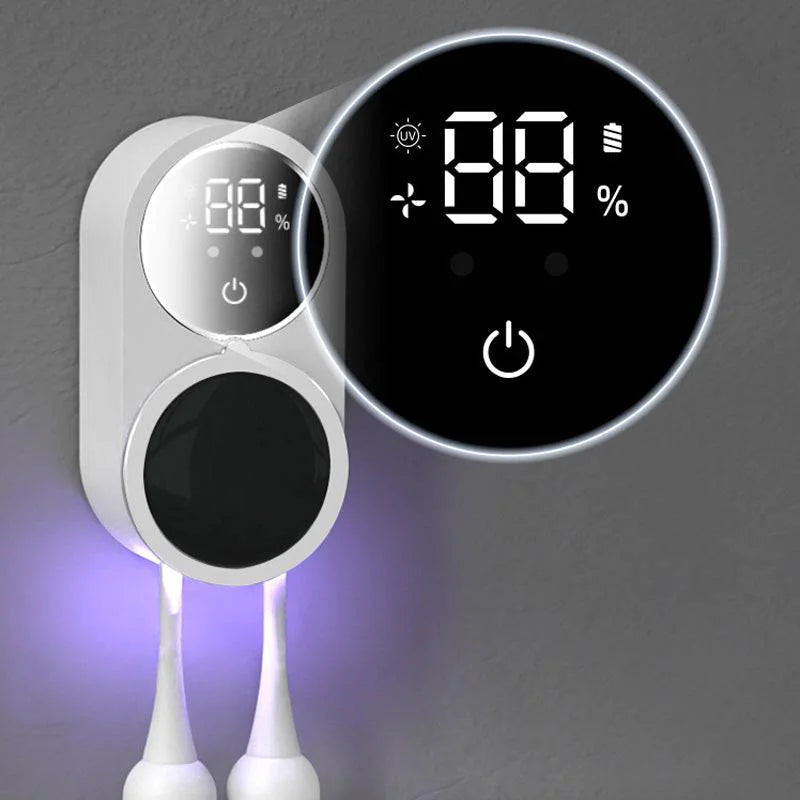 Smart UVC Toothbrush Sanitizer and Dryer Wall-Mounted