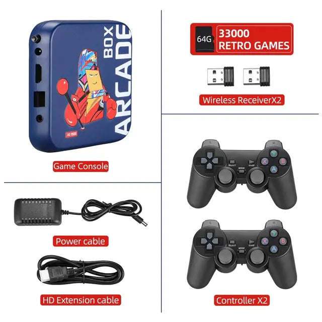 ARCADE Retro TV Game Console with 50,000 Games Support