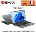 BMAX X15PLUS 15.6 Inch Laptop Intel N5095 CPU 16GB RAM 512GB SSD Wind