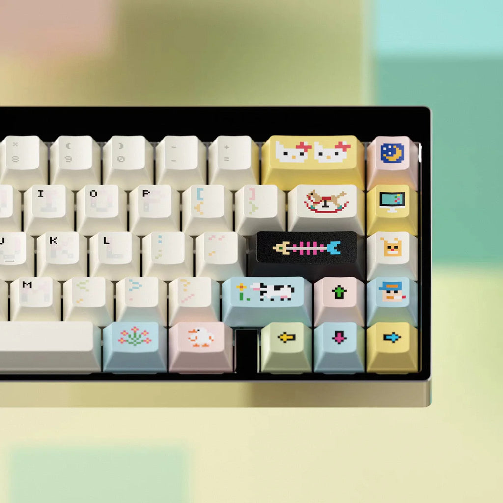 "Pixel Sweet Dream" Themed Keycaps - Original Factory Height PBT