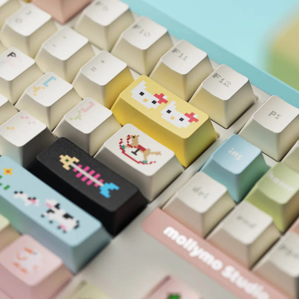 "Pixel Sweet Dream" Themed Keycaps - Original Factory Height PBT