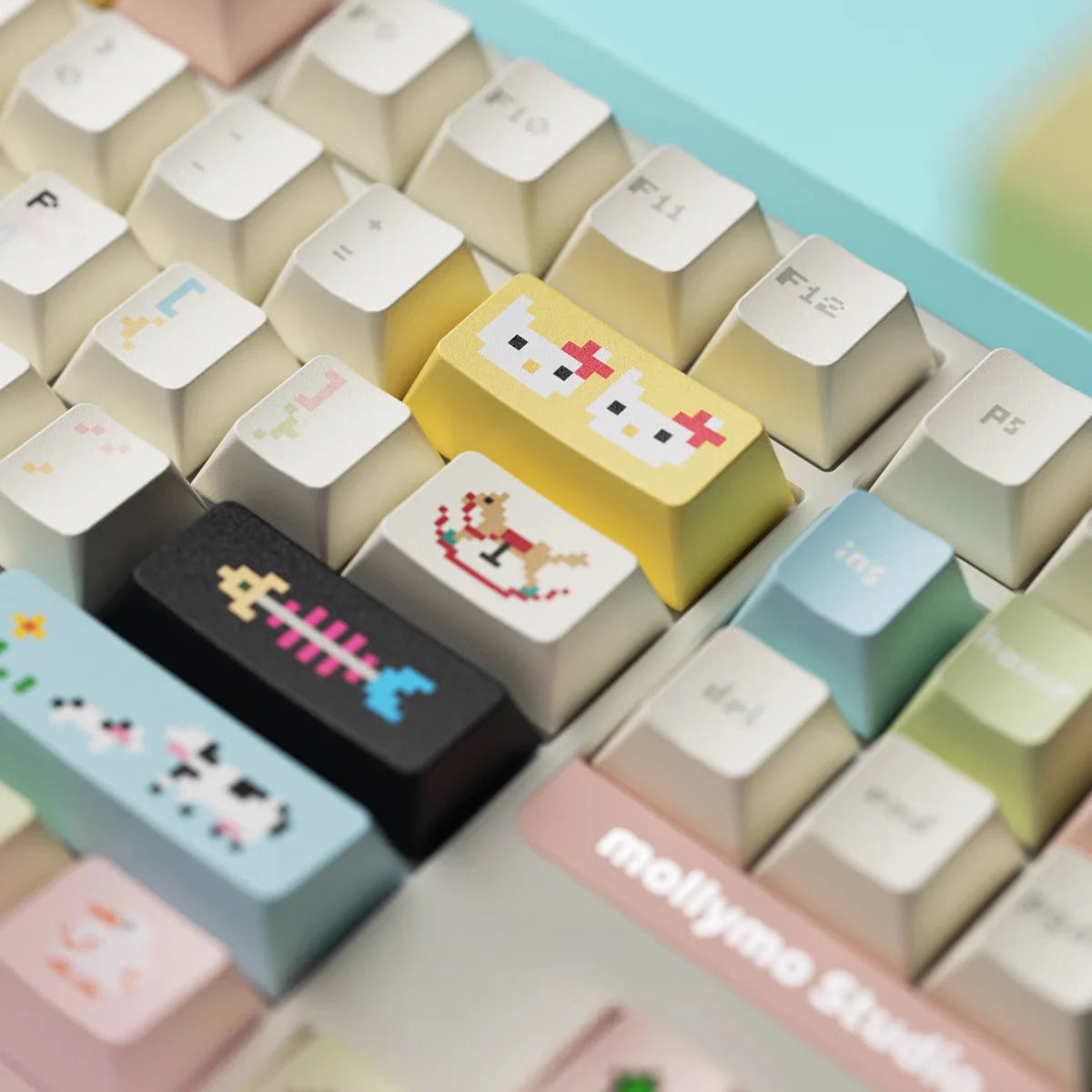 "Pixel Sweet Dream" Themed Keycaps - Original Factory Height PBT