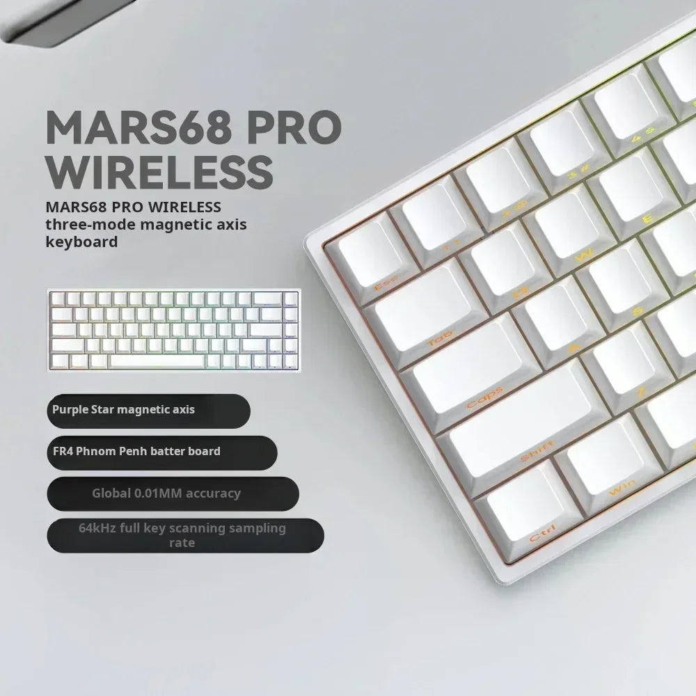 IROK Mars68 PRO E-sport Switch Gaming Wireless Mechanical Keyboard