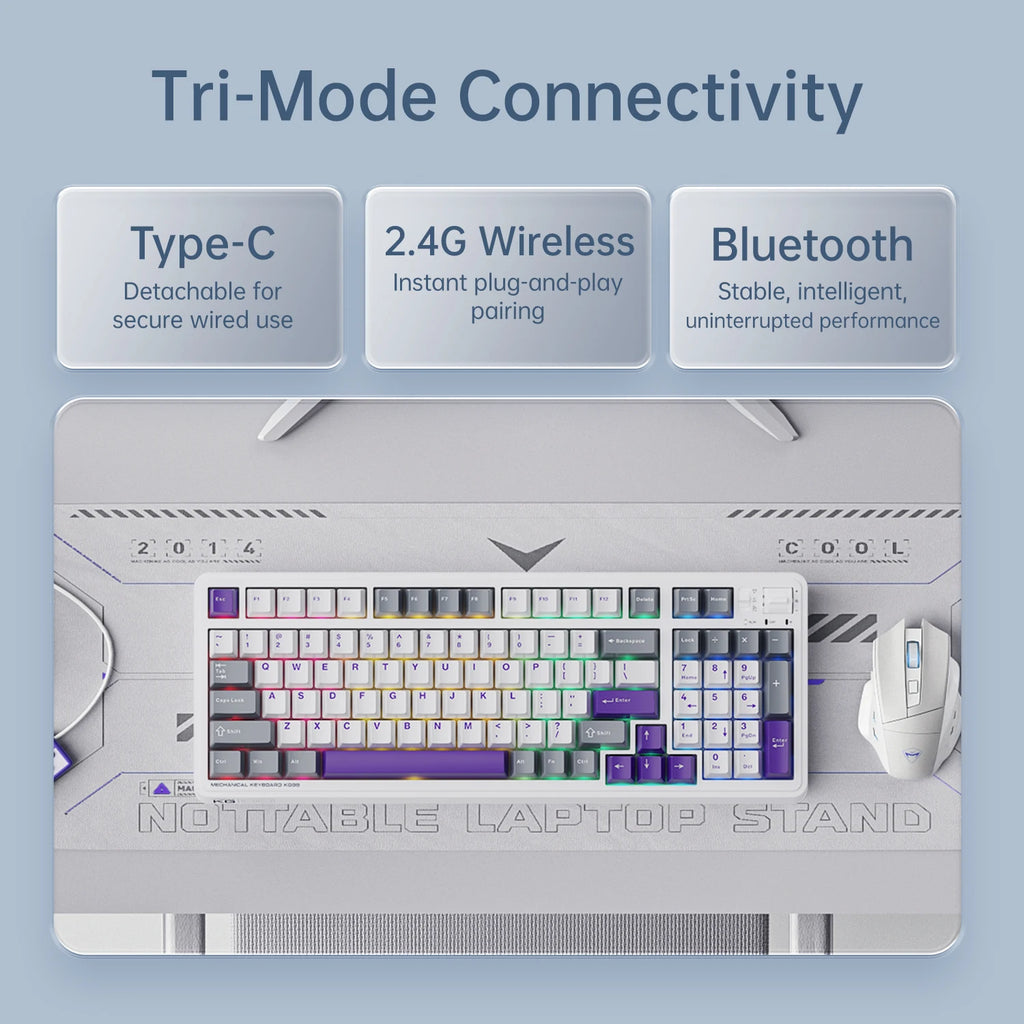 MACHENIKE KG98 Tri Mode Mechanical Keyboard 10000mAh