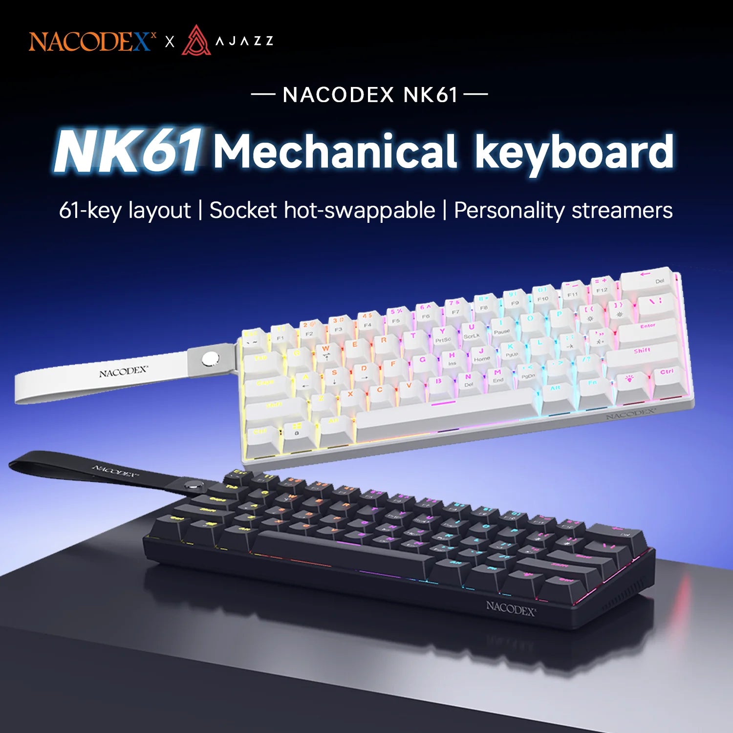 Ajazz NK61 Mechanical Wired Gaming Keyboard RGB