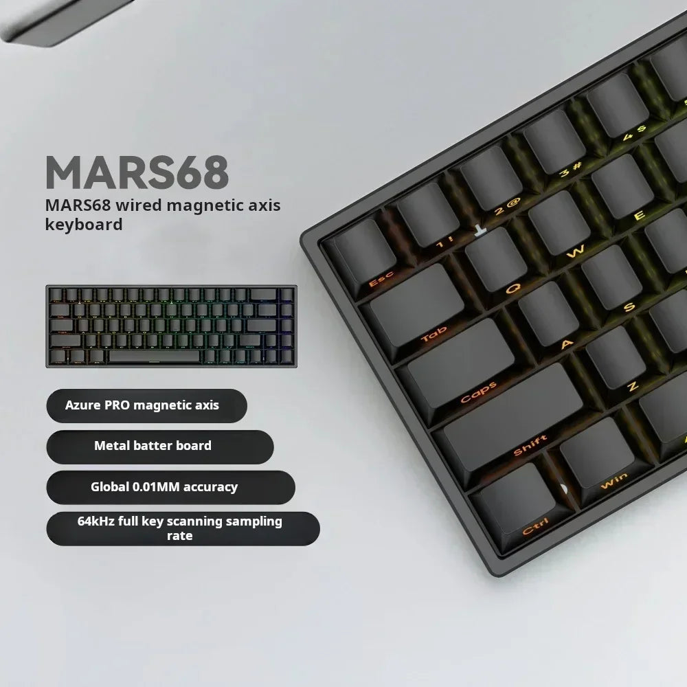 IROK Mars68 PRO E-sport Switch Gaming Wireless Mechanical Keyboard