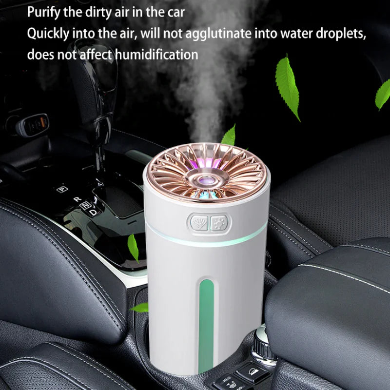 Portable 300ml Ultrasonic Humidifier with LED Light