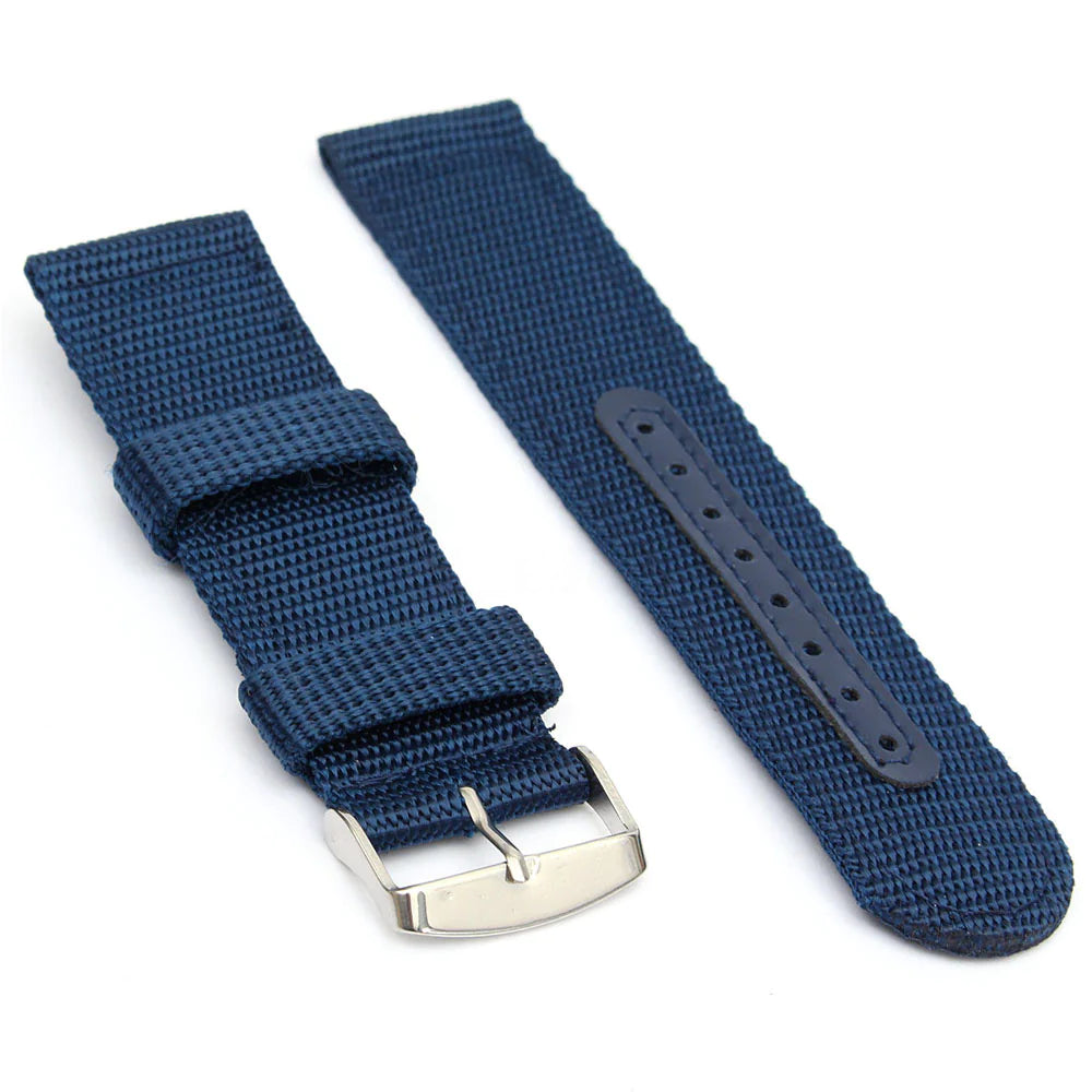 18mm 20mm 22mm 24mm Military Canvas Nylon Wrist Watch Band Strap