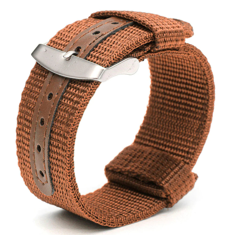 18mm 20mm 22mm 24mm Military Canvas Nylon Wrist Watch Band Strap