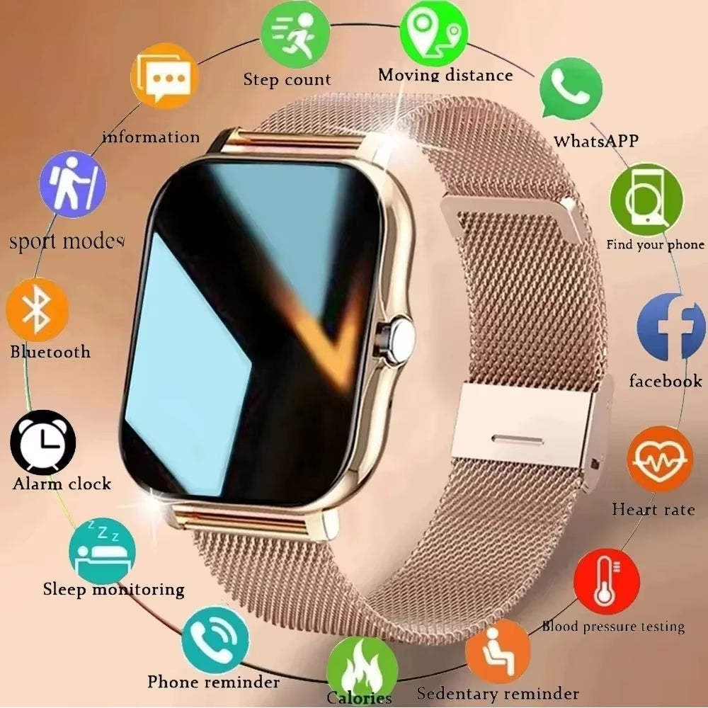 Smart Watch for Men Women GPS Sport Fitness Watches Gift Full Touch Screen Bluetooth Calls Digital Smartwatch Wristwatch Watches