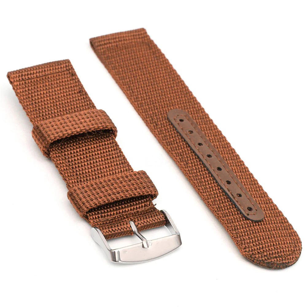 18mm 20mm 22mm 24mm Military Canvas Nylon Wrist Watch Band Strap