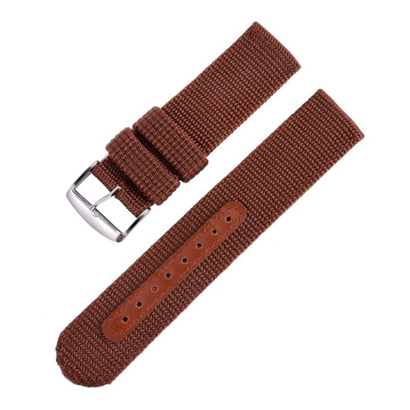 18mm 20mm 22mm 24mm Military Canvas Nylon Wrist Watch Band Strap