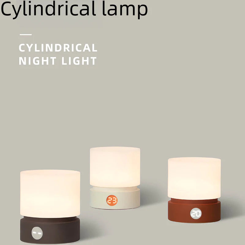 Rechargeable HBK LED Cylinder Night Light with Touch Control